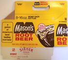 Vintage Unused Mason's Root Beer 8 - Pack Carton for 16 Ounce Bottles