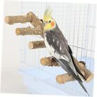 New ListingBird Parrot Ladder Perch for Cage, Nature Wooden Bird Bridge Exercise Stands