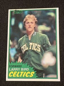 1981-82 Topps 🏀 #4 LARRY BIRD 2nd Year / Solo Rookie RC Celtics ☘️