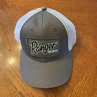 New Ranger Boats Gray Green Fishing Hat Ball Cap Mesh Embroidered Adjustable