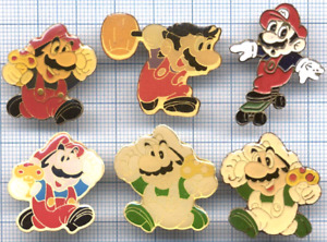 RETROGAMING Super Mario BROS SKATE Mushrooms / Nintendo Video Games Pin's Lot