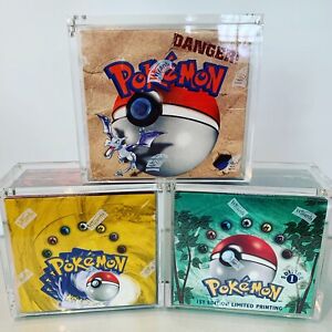 Pokemon Booster Box Case Magnetic Acrylic Rounded 6mm Case Fits WOTC and MODERN
