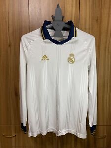 REAL MADRID FC ADIDAS 2019 2020 ICON LONG SLEEVE FOOTBALL SOCCER SIZE S DX8698