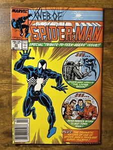 WEB OF SPIDER-MAN 35 NEWSSTAND ALEX SAVIUK COVER MARVEL COMICS 1988