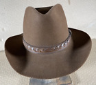 Vintage Dobb's West Men's Cowboy Hat 7 1/2 Stagecoach w/Stagecoach Pin Brown VGC