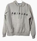 Friends Sweatshirt Warner Bros TV Show Size Medium Vintage 1990s Gray Black Embr
