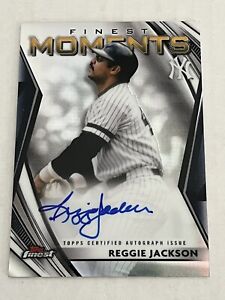 Reggie Jackson 2021 Topps Finest Moments Autograph Auto SP New York Yankees HOF