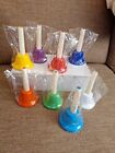 Colorful Hand Percussion Metal Bells 8 Note Diatonic for Musical Rainbow
