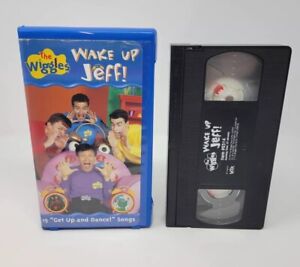 The Wiggles Wake Up Jeff VHS, 2001, Blue Clam Shell 15 Songs Tested Works
