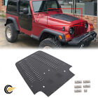Fits 1997-2002 Jeep Wrangler TJ Aluminum Vented Hood Louver Black Powdercoat (For: Jeep TJ)