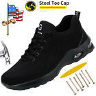 Indestructible Safety Work Shoes Steel Toe Breathable Work Boots Womens Sneakers