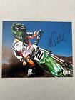 Jeremy McGrath autographed signed 8x10 photo Beckett BAS COA Motocross X Games