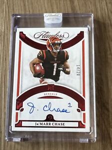 2021 Panini Flawless - JA'MARR CHASE - RUBY Rookie Auto # 14/20