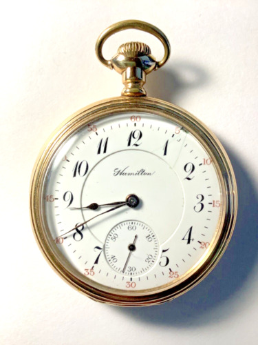 Hamilton 992  Pocket Watch, Gold Filled, 21 Jewels, Railroad Grade, 25-Year Case