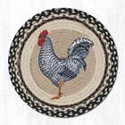 Capitol Importing 57-430R 15 in. Rooster Round Printed Placemat Rug