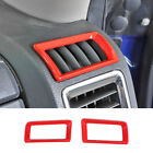 Center Console Air Vent Outlet Cover Trim Frame for Dodge Ram 1500 2010-2017 Red (For: Ram)