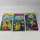 Teletubbies - Dance With The Teletubbies (VHS, 1997, 1999) Children's Lot Of 3