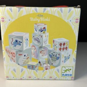 DJECO Baby Bloki Blocks - Toddler Child Toy - Stacking Numbers Nesting