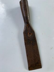 VINTAGE EARLY marked ? 2” WIDE HEAVY DUTY TIMBER FRAMING CHISEL blacksmith made