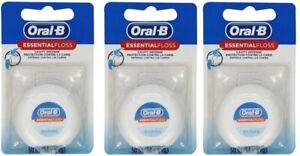 Oral-B Essential Floss Waxed , 54 Yards * 3 pack *