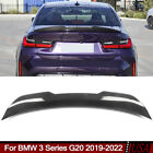 For BMW G20 M340i M3 G80 2019-2022 Carbon Fiber Look Highkick Trunk Spoiler Lip