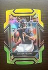 2021 Select Justin Fields Club Level Green Yellow Prizm Die Cut Rookie RC #250