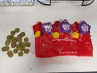 VTG NEW CHUCK E CHEESE Blow Up Crown Birthday Star & 28 TOKEN COINS