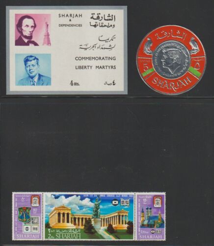 New ListingWorldwide - Mint Souvenir Stamps From Sharjah.