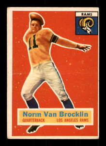 1956 Topps #6 Norm Van Brocklin VG/VGEX LA Rams 543685
