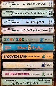 Vintage Kids Songs Cassette Tapes Disney Mr Rogers and More!