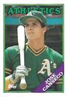 1988 Topps 370 Jose Canseco   Oakland Athletics  Baseball Card