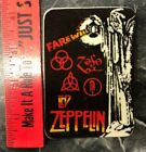 VINTAGE VELVET IRON ON PATCH Led Zeppelin Farewell Jimmy Page Robert Plant