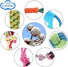 10X Dog Rope Toys Braided Rope Chew Play for Aggressive Chewers lot Ball Toys*