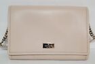 Kate Spade blush pink leather flap style goldtone chain Crossbody Hand bag.