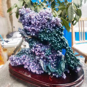 New Listing2960g Beautiful Natural Purple Grape Agate Chalcedony Crystal Mineral Specimen.