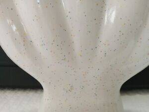 Vintage Ceramic Five Finger Bud Vase Ivory/White