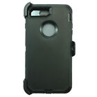 Black For iPhone 8 Plus Shockproof Case Cover with Belt Clip Holster  & Screen
