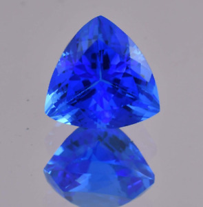 AAA 10.10 Ct Natural Lustrous Blue Tanzanite (GIT) Certified Master Cut Gemstone