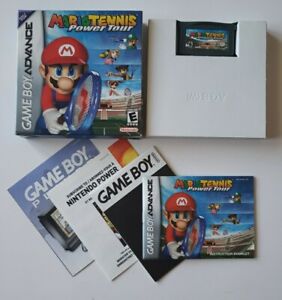 Mario Tennis: Power Tour MINTY CLEAN GBA Game Boy In Box NM Condition! Rare!