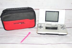 Nintendo DS Fat Original NTR-001 Console Graphite Black w/ Case and charger