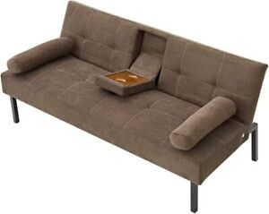 New SLEEPER SOFA BED FUTON Convertible Couch Lounger Modern Loveseat