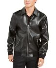 INC - Black Wild Embossed Coach Faux Leather Jacket Men's Size Small
