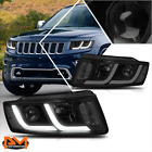 For 14-16 Jeep Grand Cherokee LED DRL Bar Projector Headlight/Lamps Tinted/Clear (For: 2015 Jeep Grand Cherokee SRT)