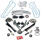 Timing Chain Kit Oil Water Pump Cover Gasket For 04-08 Ford F150 Lincoln 5.4L 3V