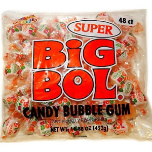 SUPER SIZE BIG BOL Candy Bubble Gum 48 Count