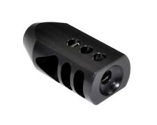 All Steel 5/8''x24 TPI Thread Tanker Muzzle Brake For 6.5 Creedmoor With Washer