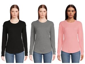 Time and Tru - Women's Thermal Top with Long Sleeves - Super Sale - Many Sizes