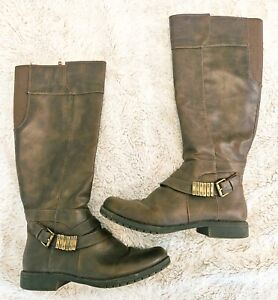 Women's Brown Boots Size 8.5 Soft Stride Flex