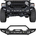 OEDRO Front Bumper for 2018-2024 Jeep Wrangler JL JLU w/ LED Lights & D-Rings (For: Jeep)
