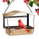 Durable Metal Window Bird Feeder  For OutsideHanging Bird Feeder Watching Bird